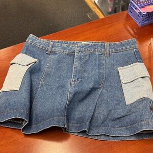 Angel kiss denim skirt L // 071739